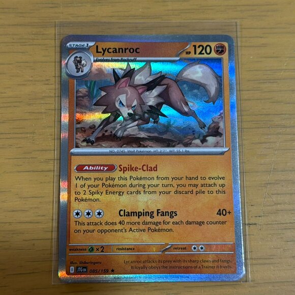 Pokémon Lycanroc Card - 085/159 - SV09: Journey Together (JTG) - Brand New - Picture 1 of 1